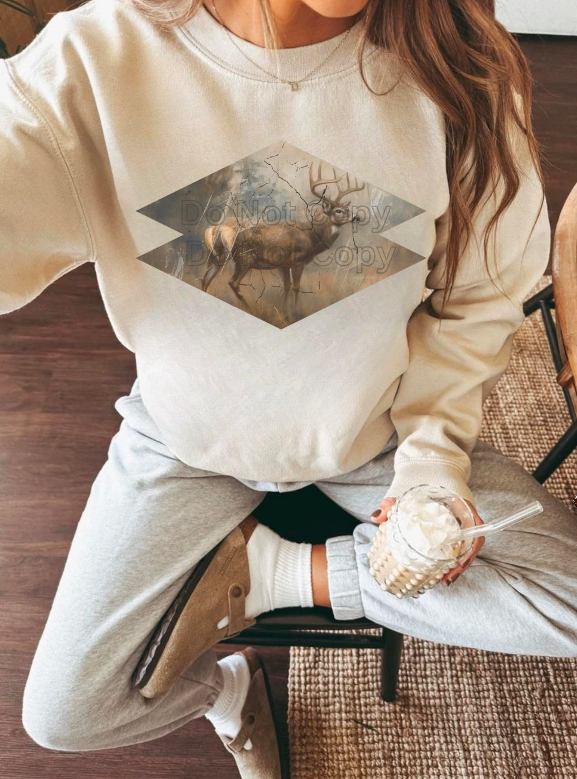 Vintage deer Crewneck