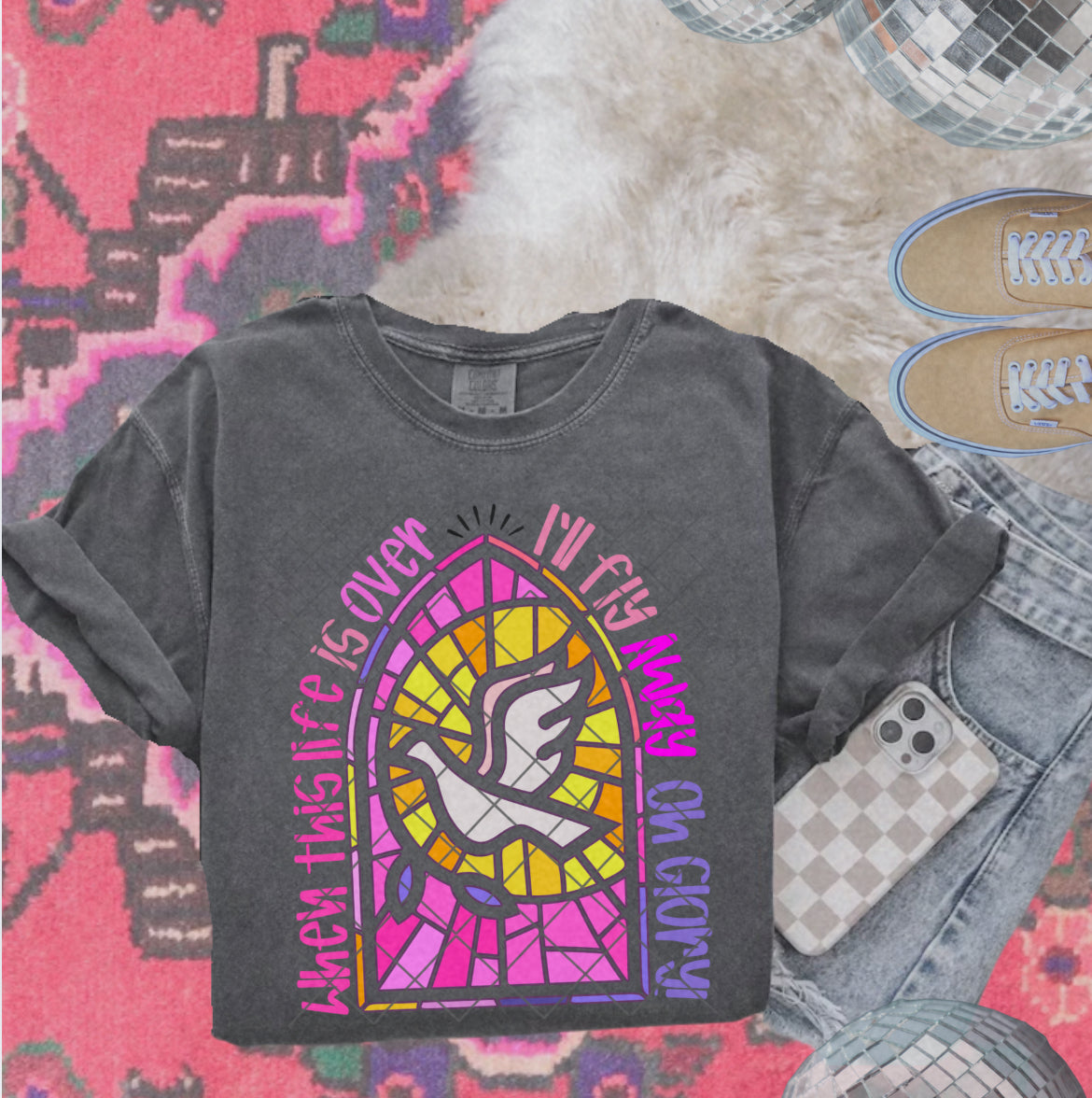 Stained Glass / fly away PNG
