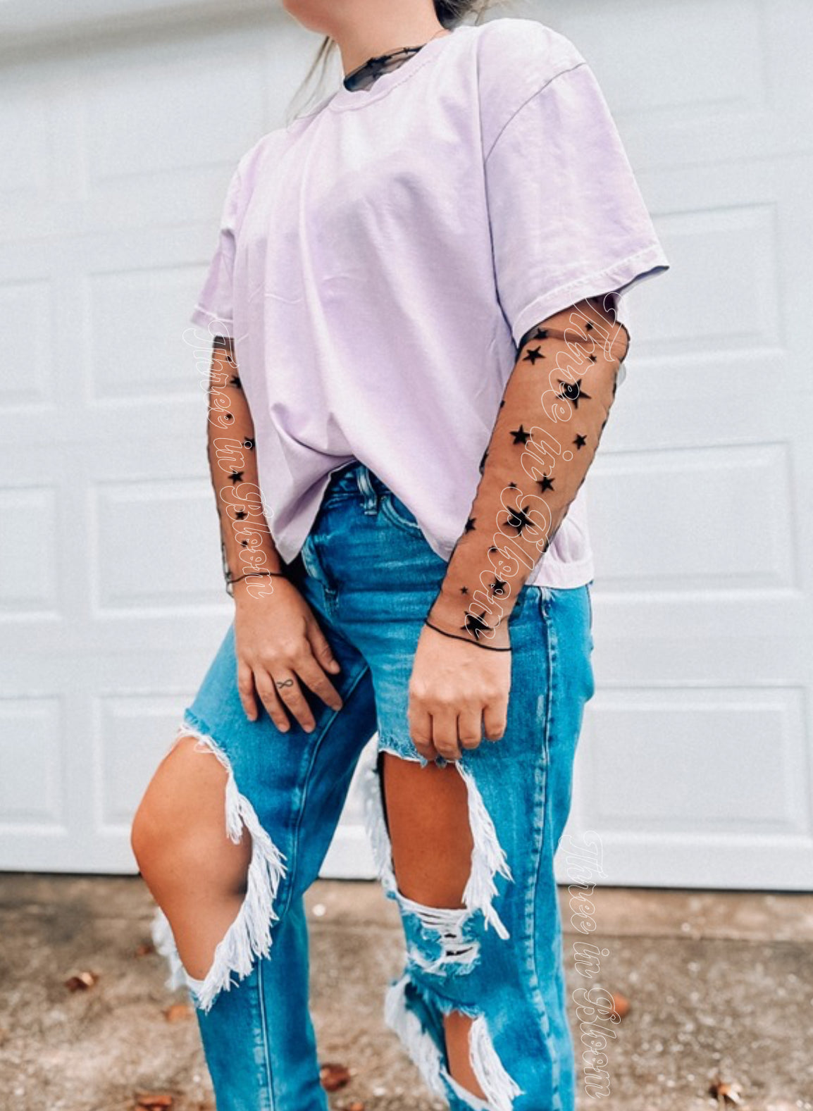 Starry eyed Accent top