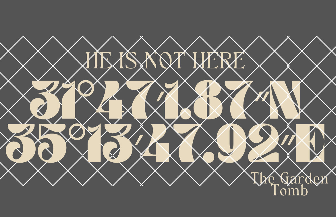 He is not here coordinates (beige and charcoal) 2 PNGs