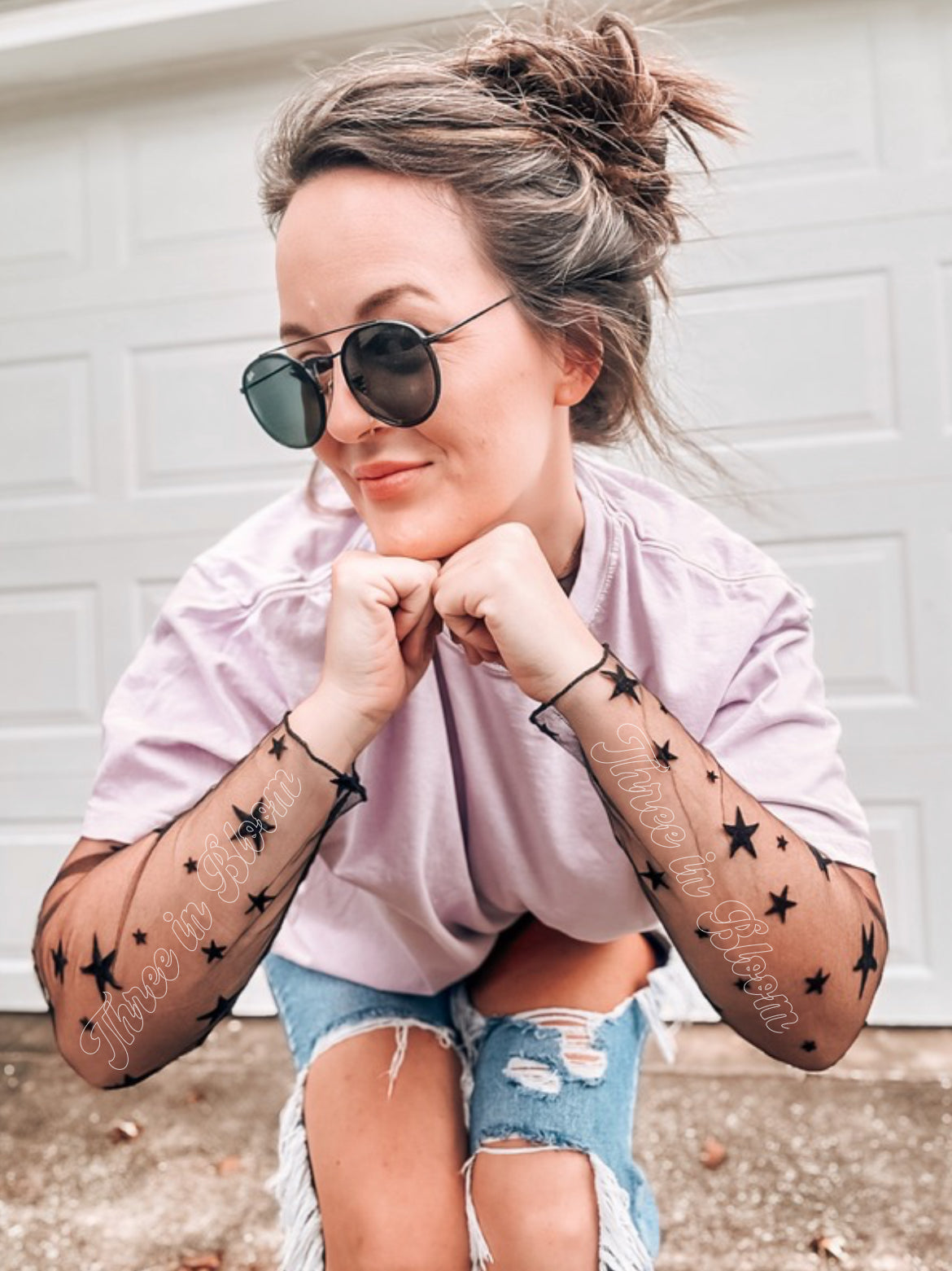 Starry eyed Accent top