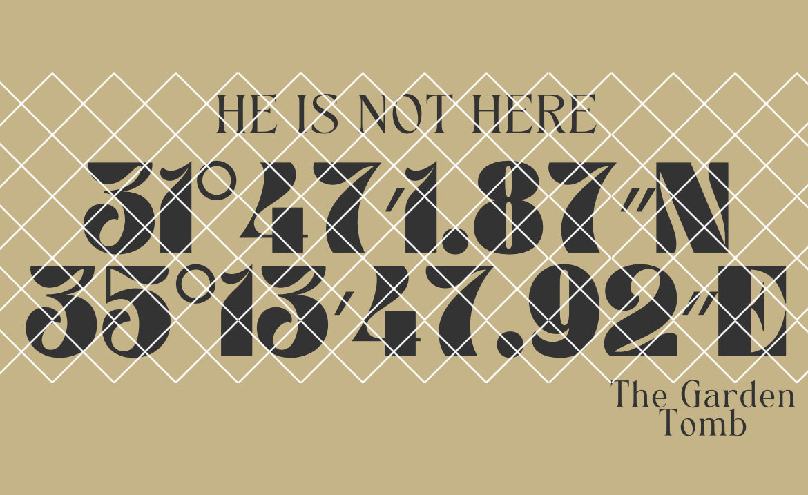 He is not here coordinates (beige and charcoal) 2 PNGs