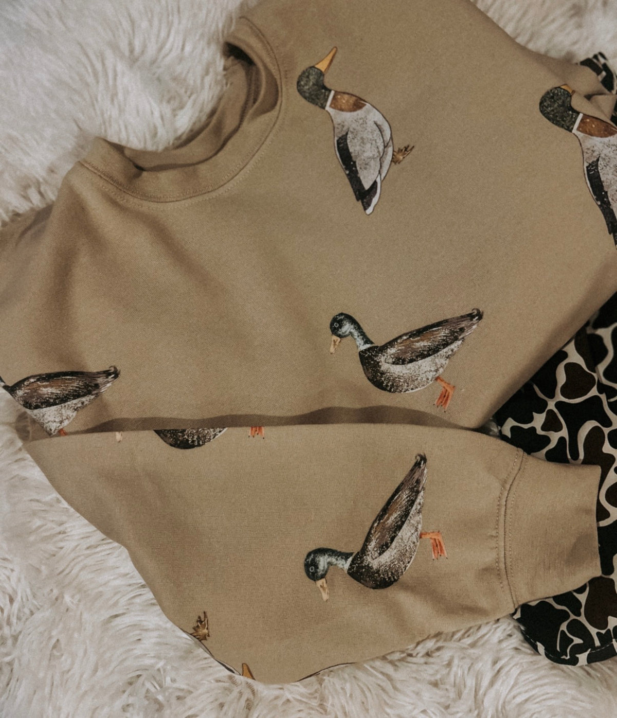 Mallard Cotton Sand Sweatshirt WS