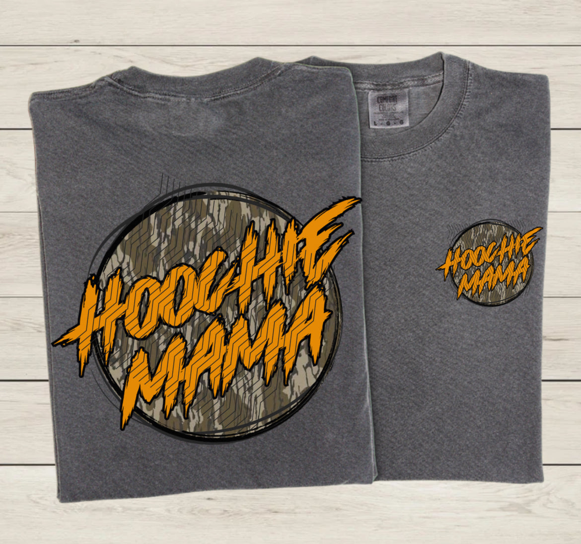 Hoochie Mama Hunter orange PNG