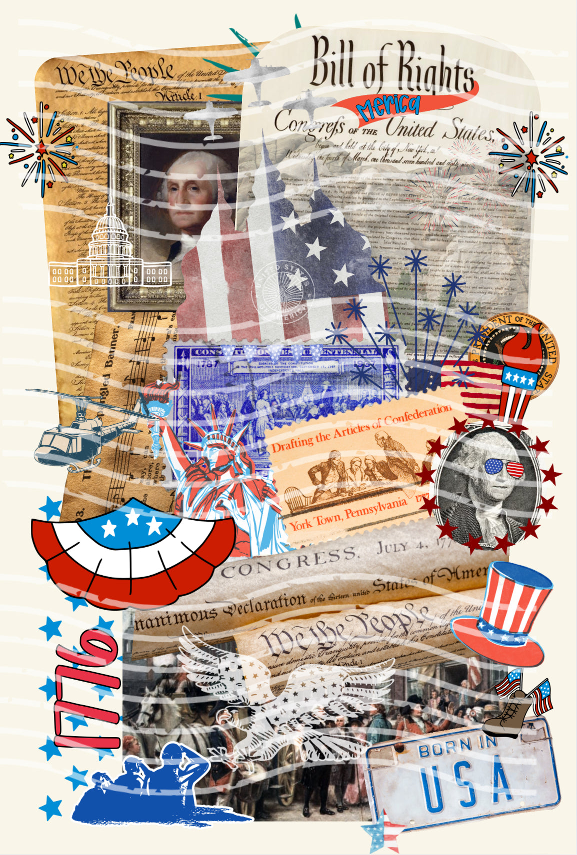 1776xUSA PNG Collage