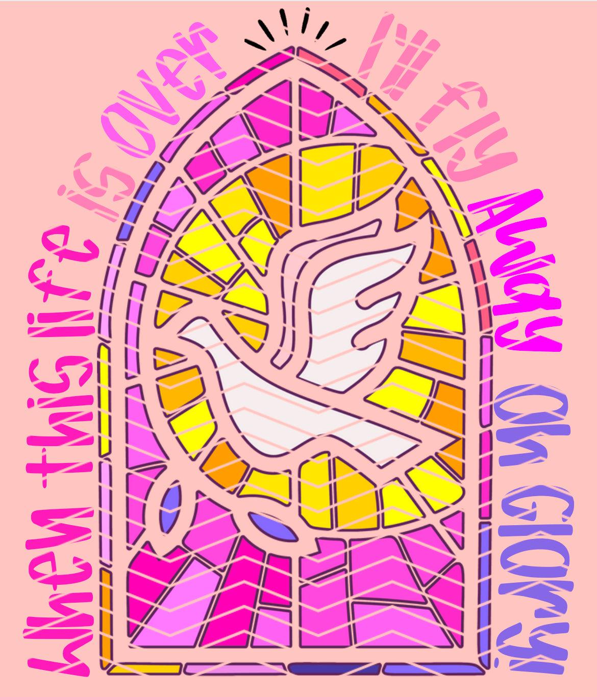 Stained Glass / fly away PNG