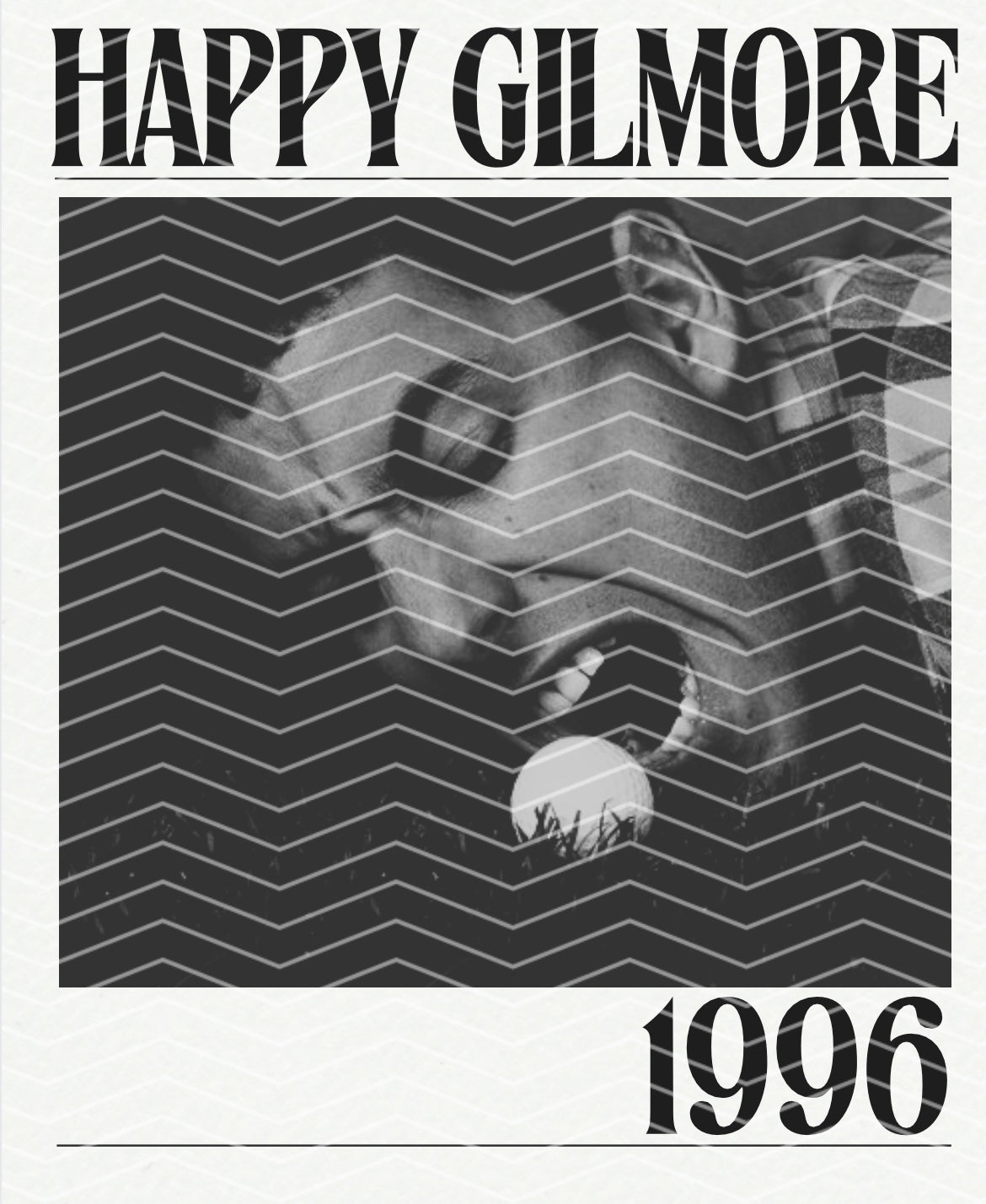 Happy Gilmore 2 PNGs (color and BW)