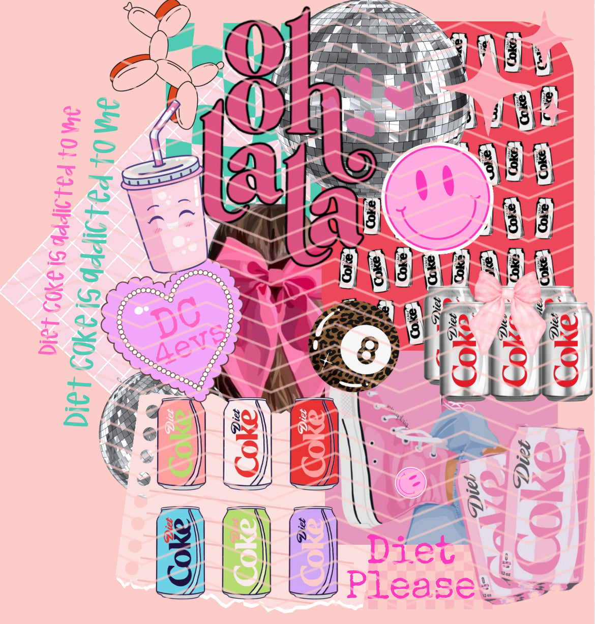Diet Ck Collage PNG