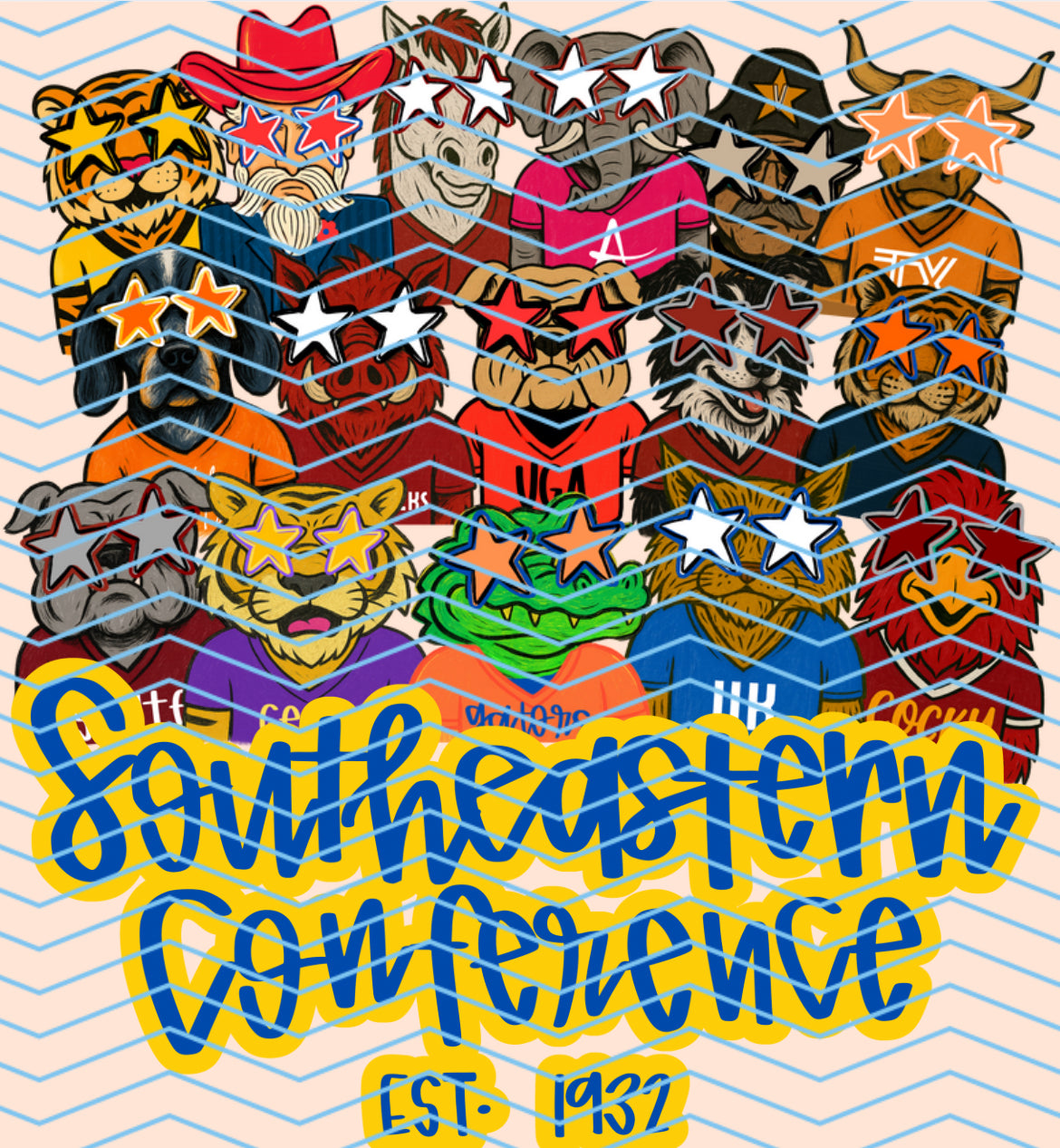 SEC teams x hand drawn PNG