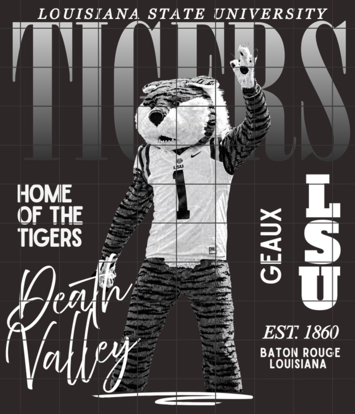 LSU monochrome halftone