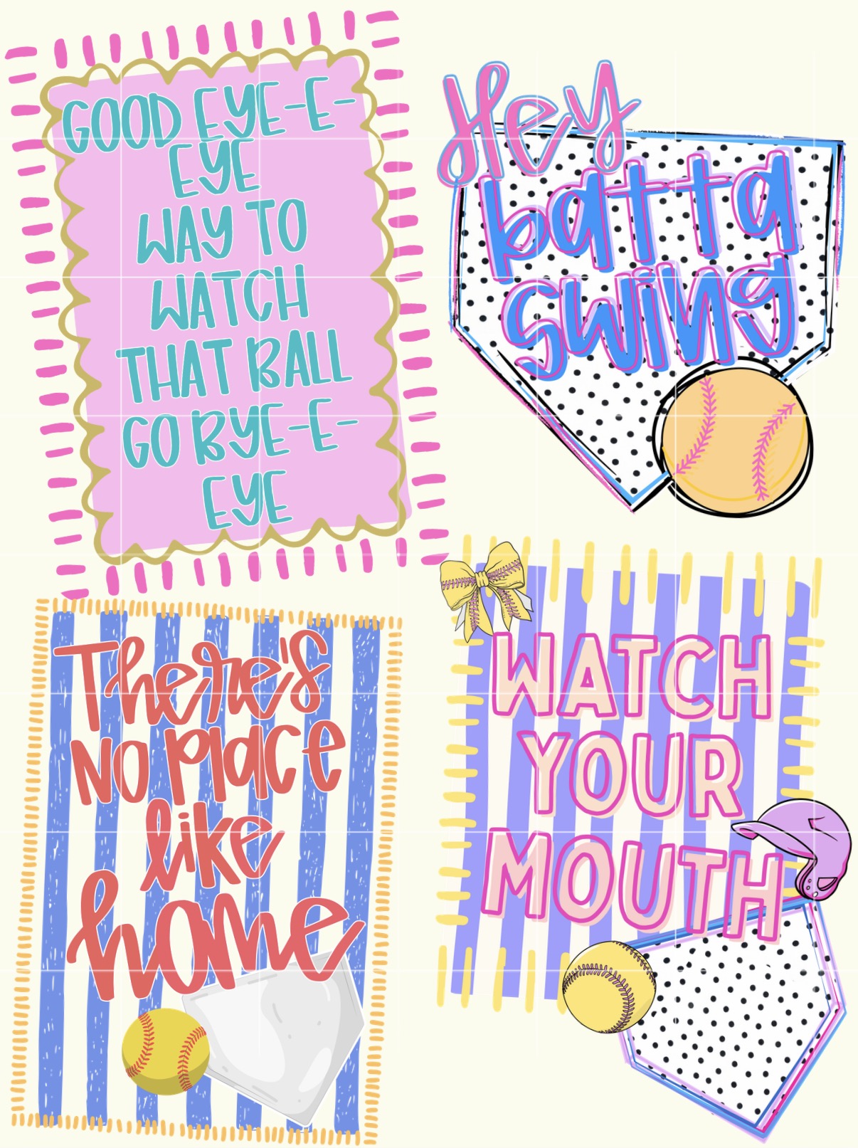 Hey batta / softball PNG