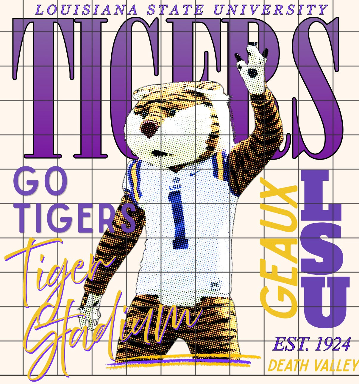 Tigers color pop PNG