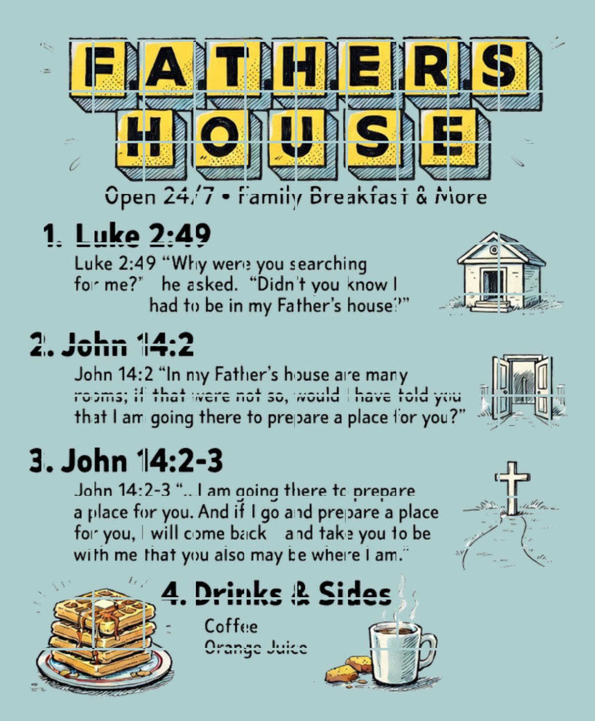 The Fathers House Menu