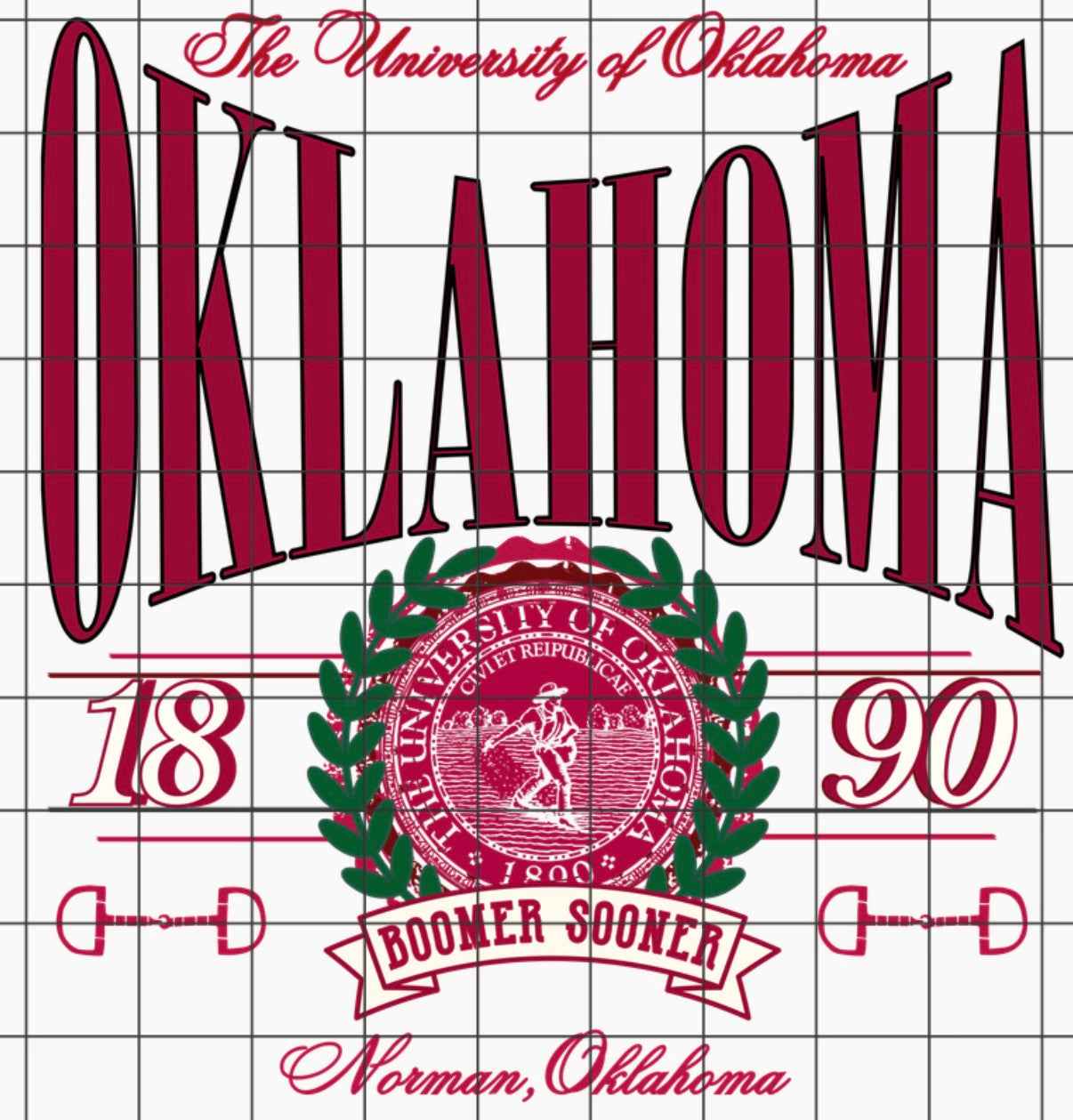 O U Vintage PNG