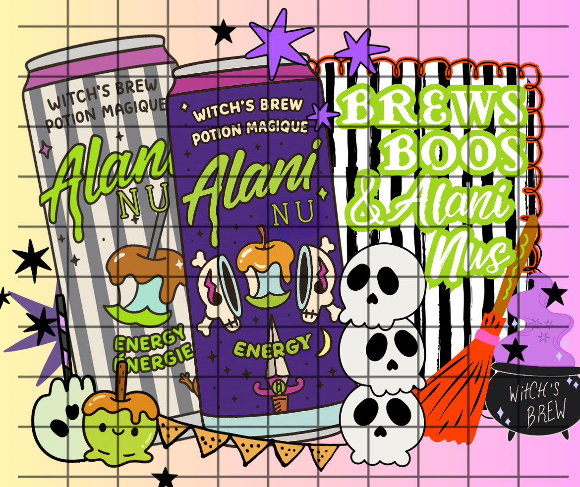 Alani X Witches Brew Collage PNG