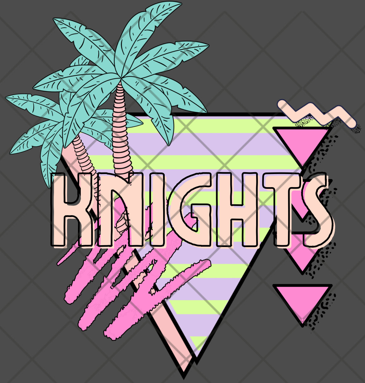 Retro palm Knights