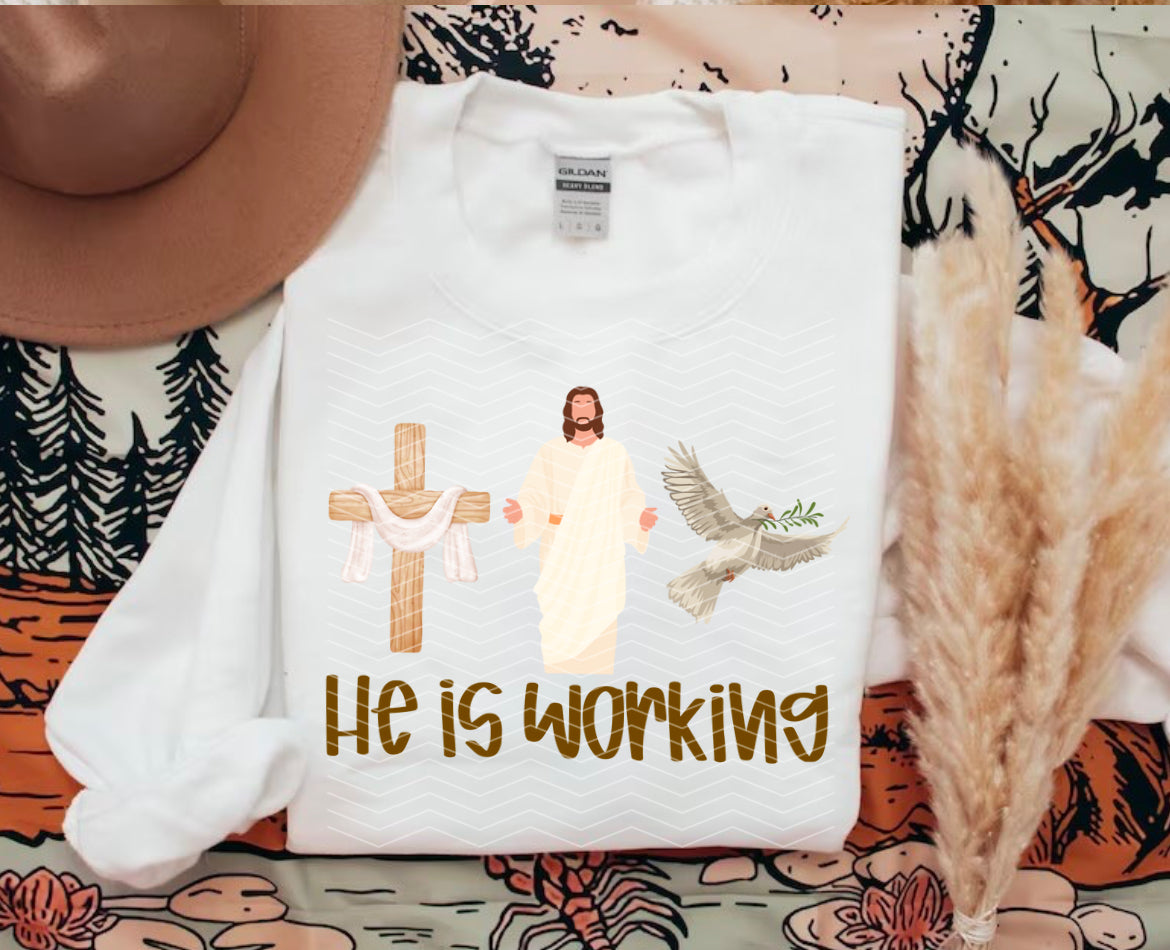 He is working PNG watercolor