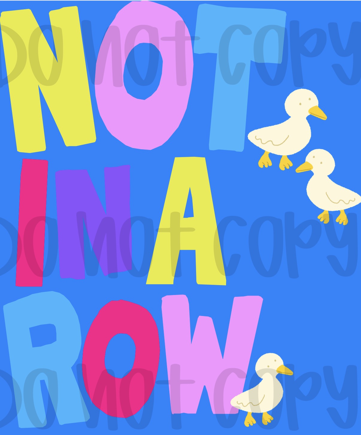 Not in a row PNG (2 variants included)