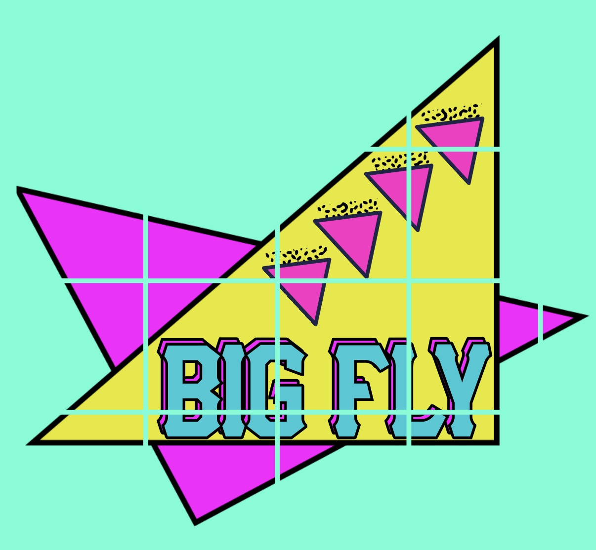 Front and back print BIG FLY