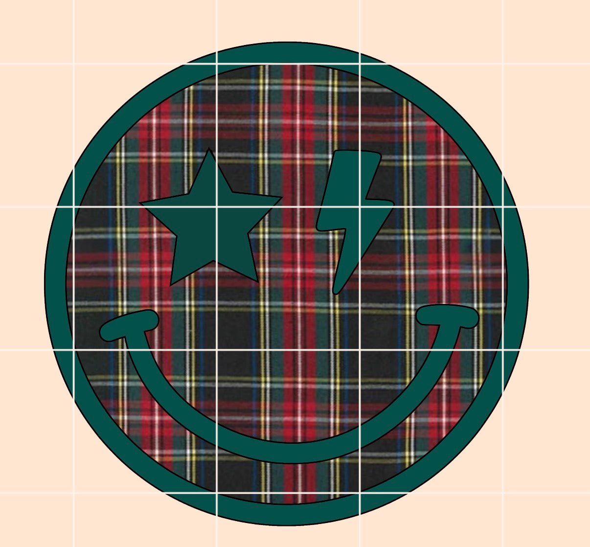 Cmas Plaid Smiley BUNDLE (4 files!)