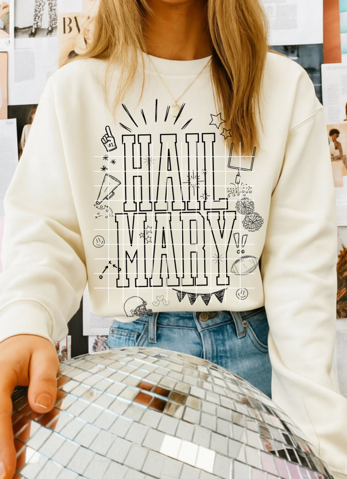 Hail Mary Doodle PNG (2 PNGs)