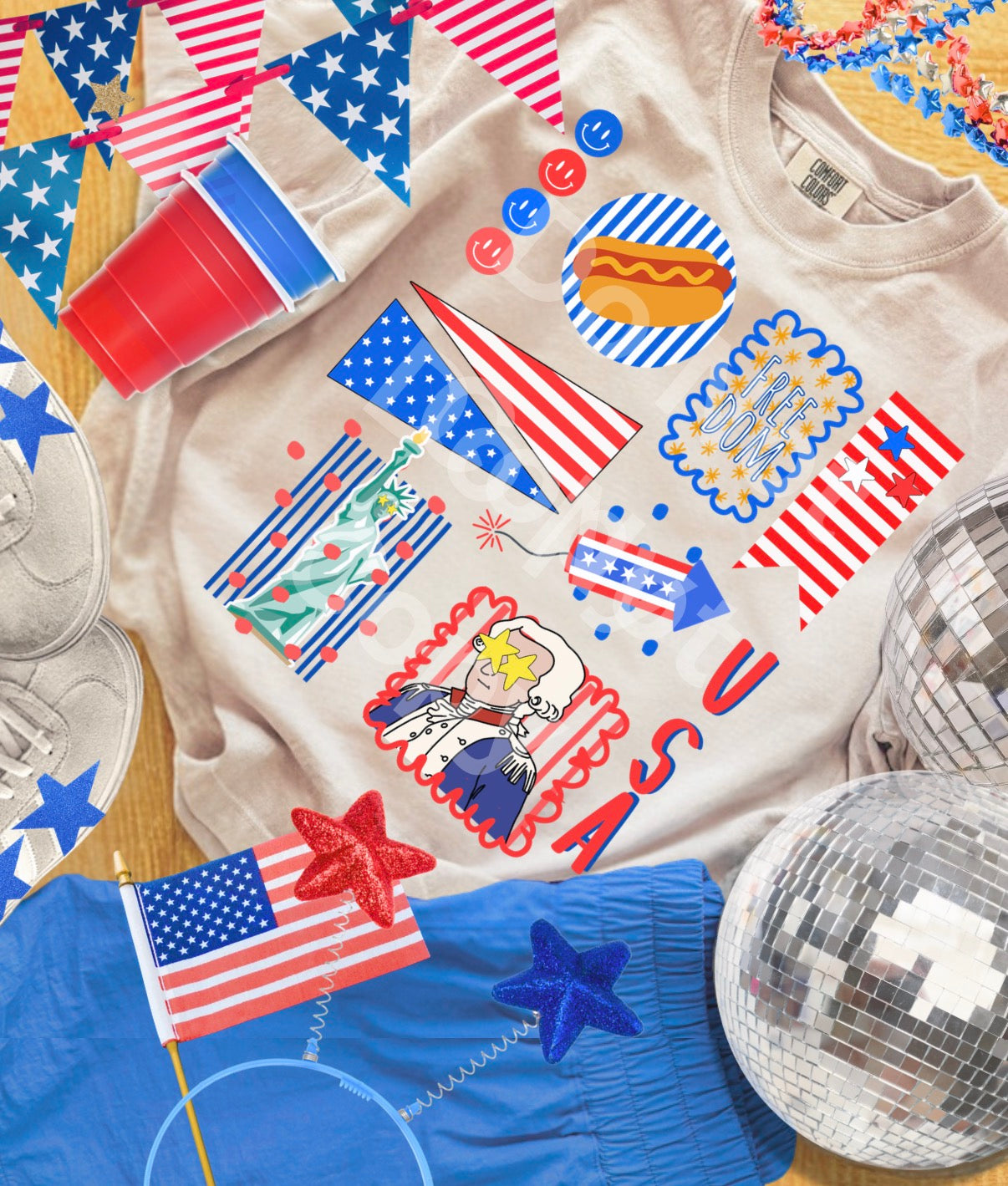 USA collage PNG