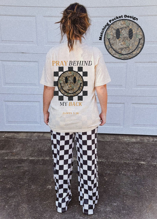 Pray behind my back PNG