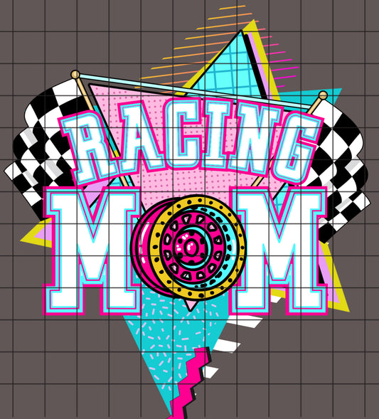 Racing Flags Mom PNG