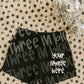 Black Cotton Short Mock