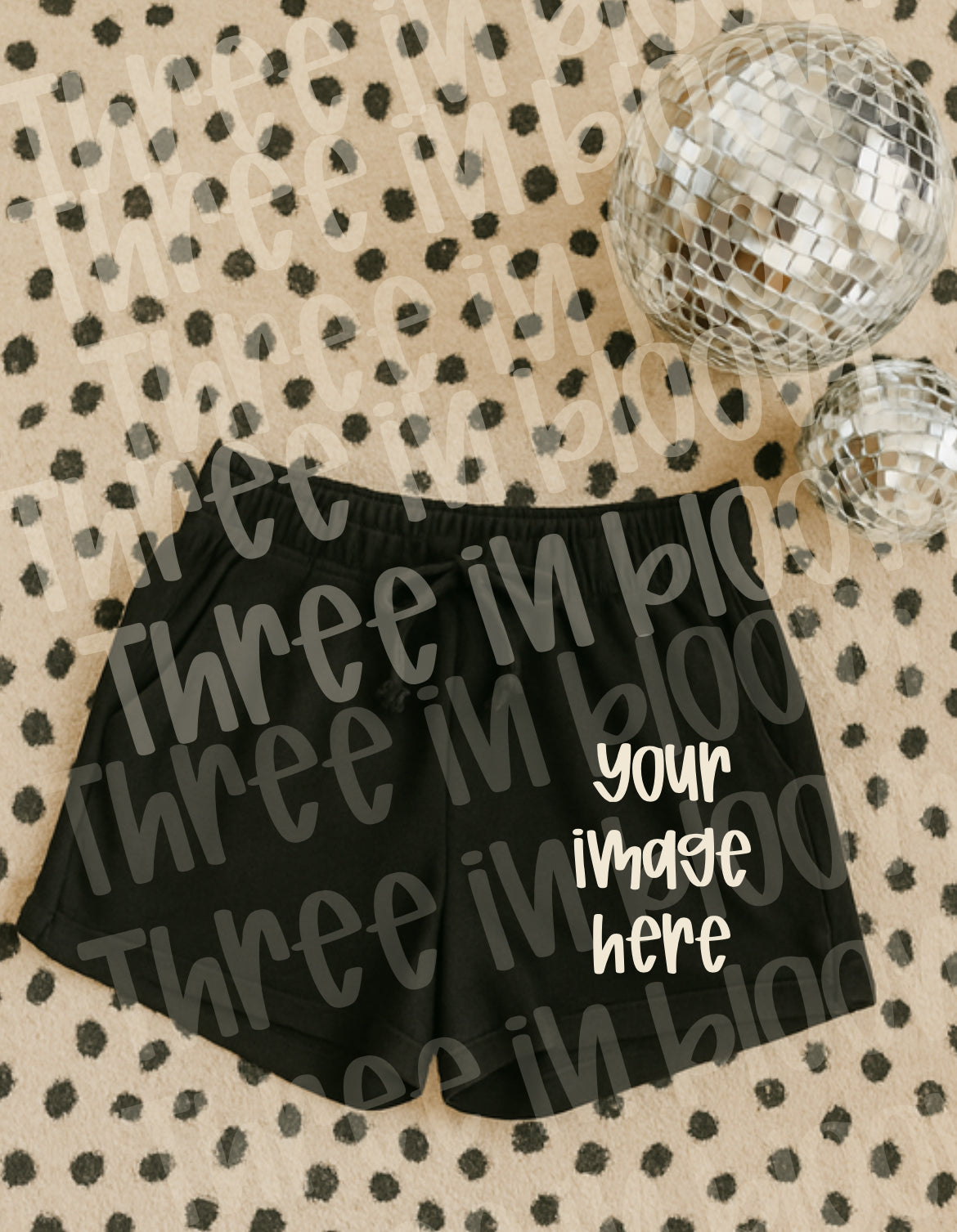 Black Cotton Short Mock