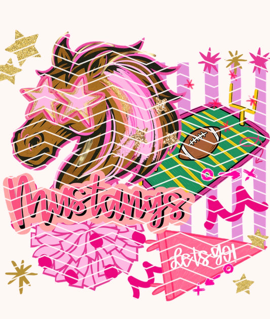 Mustang x Preppy Pink PNG