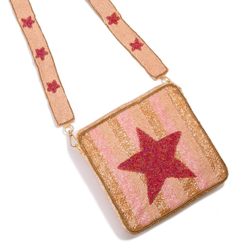 Star Bead Bag with Strap