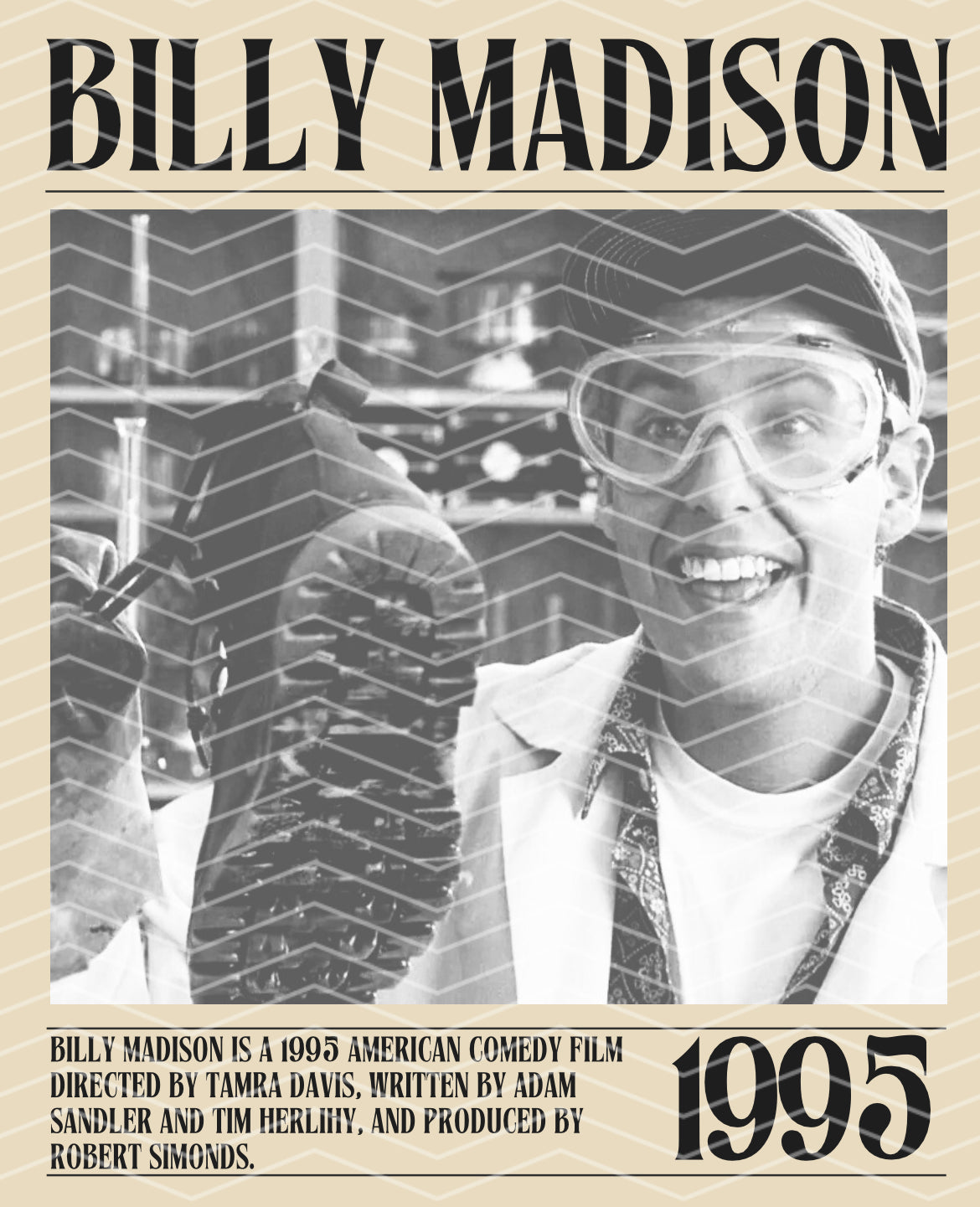 Billy Madison Black and White PNG