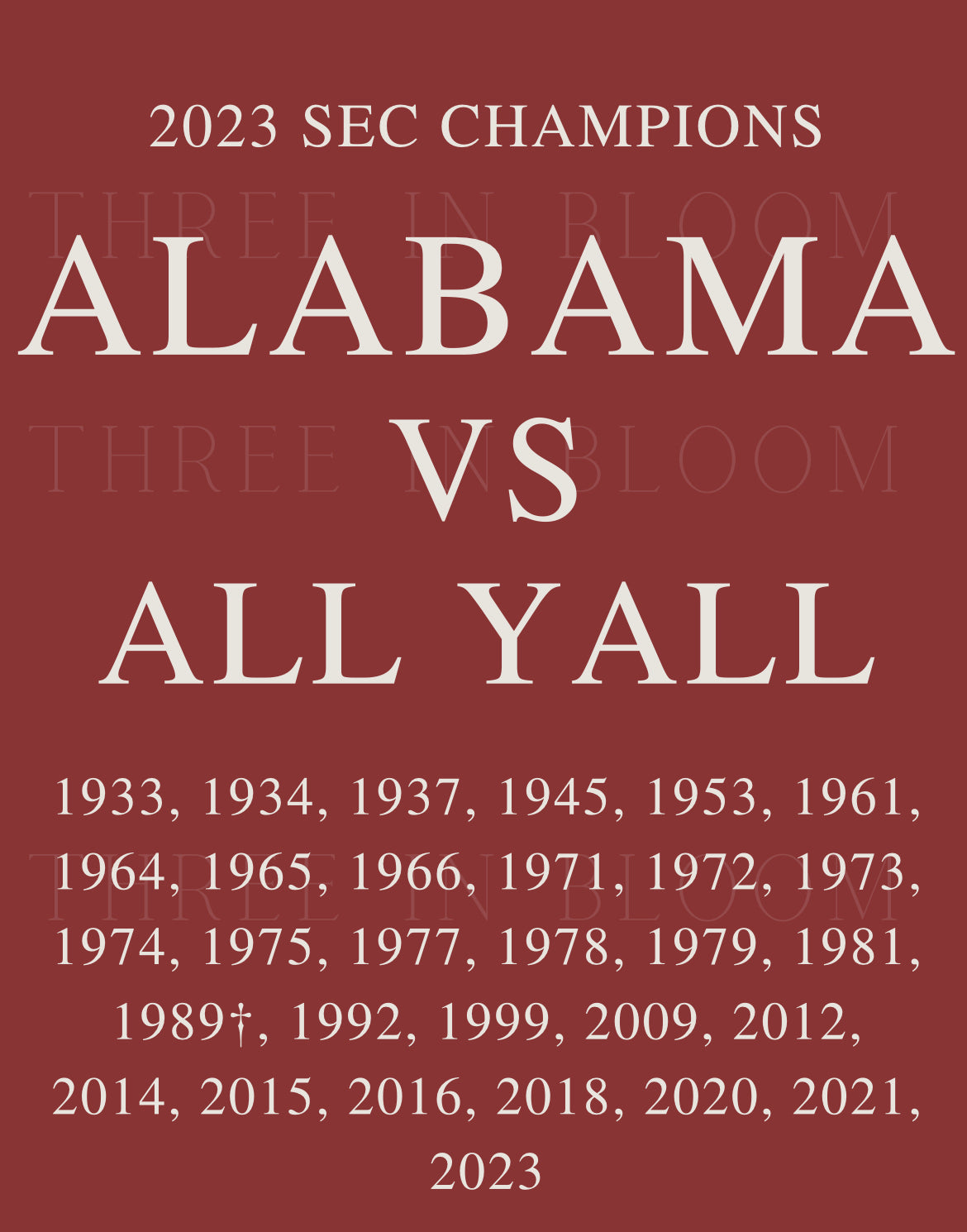 BAMA VS ALL YALL