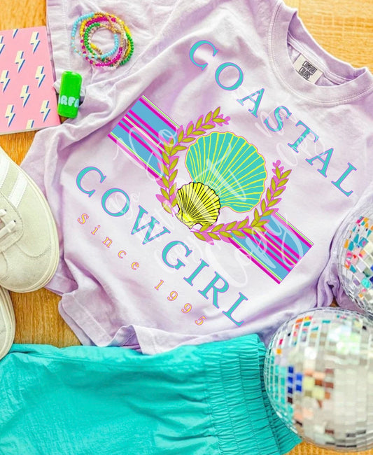 Coastal Cowgirl Preppy Pastel PNG