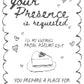 Your presence is requested PNG