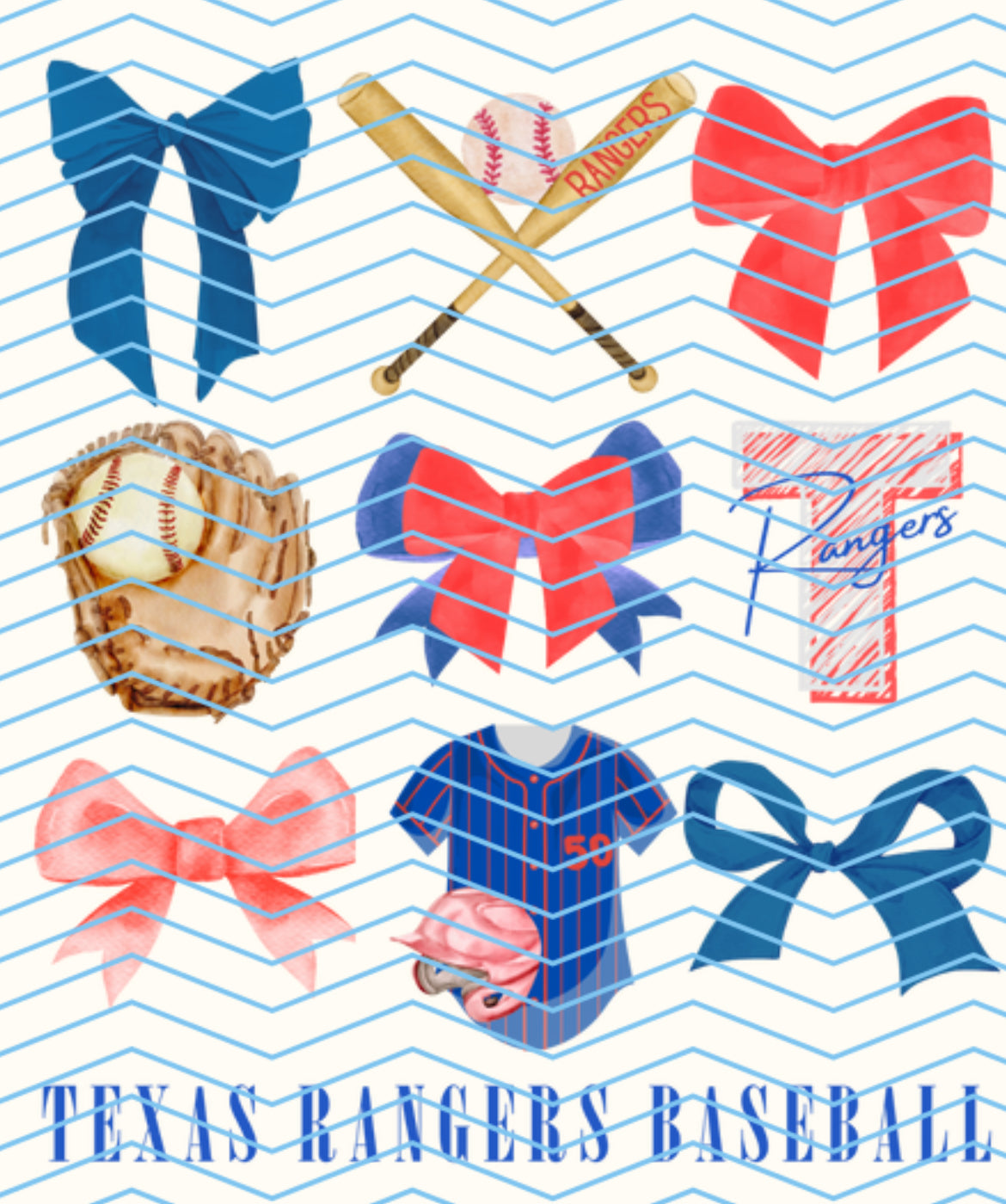 Rangers Baseball Coquette