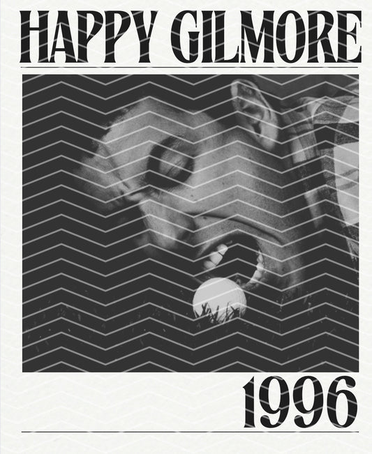 Happy Gilmore 2 PNGs (color and BW)