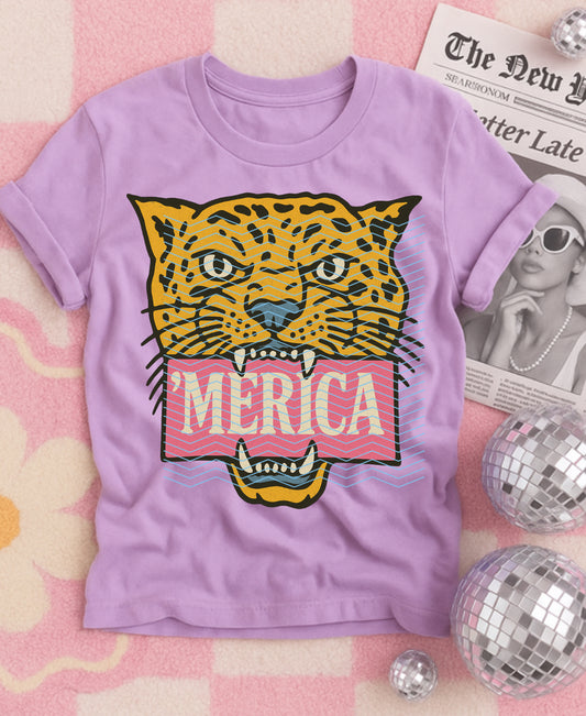 Merica cheetah (pink) PNG