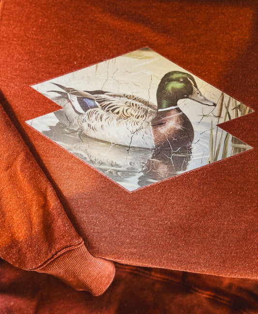 Distressed Vintage Mallard PNG