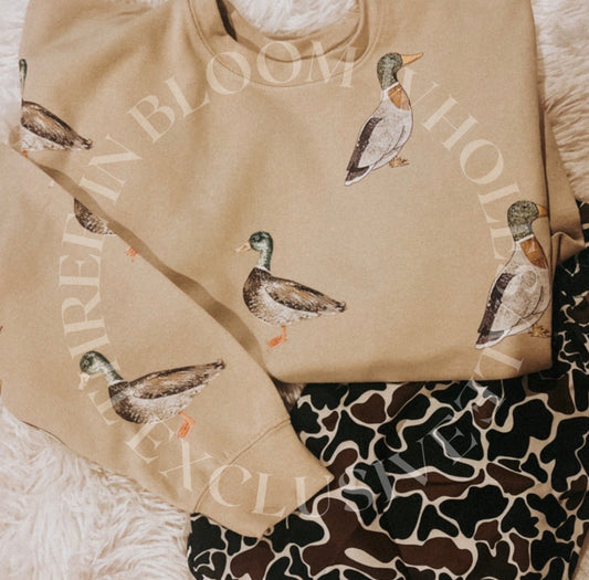 Mallard Cotton Sand Sweatshirt WS
