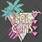 Retro palm Falcons