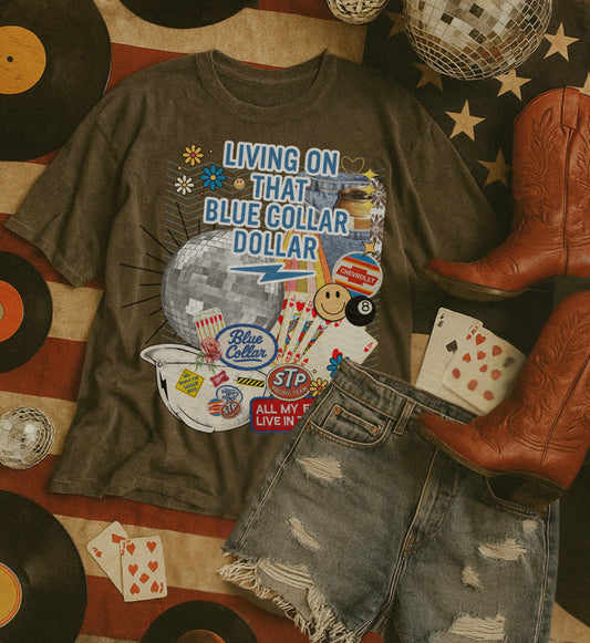 Blue Collar Collage PNG