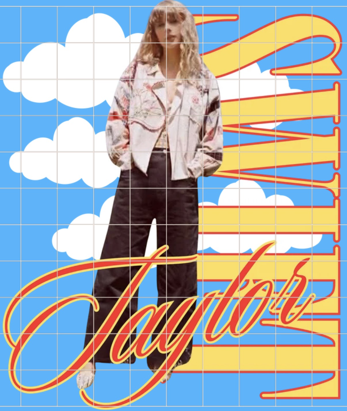 T S retro print PNG