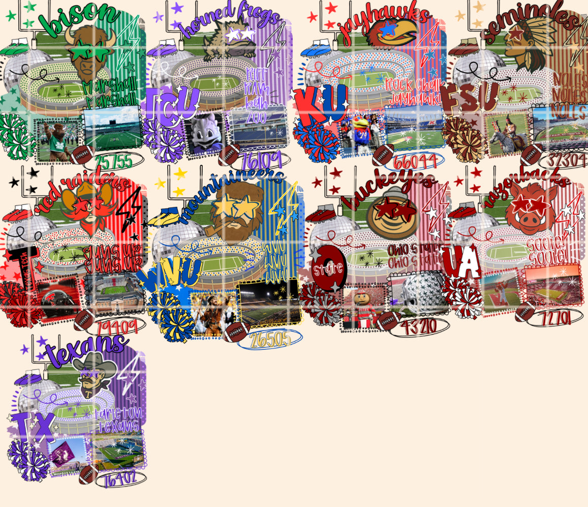 Gameday preppy doodle BUNDLE