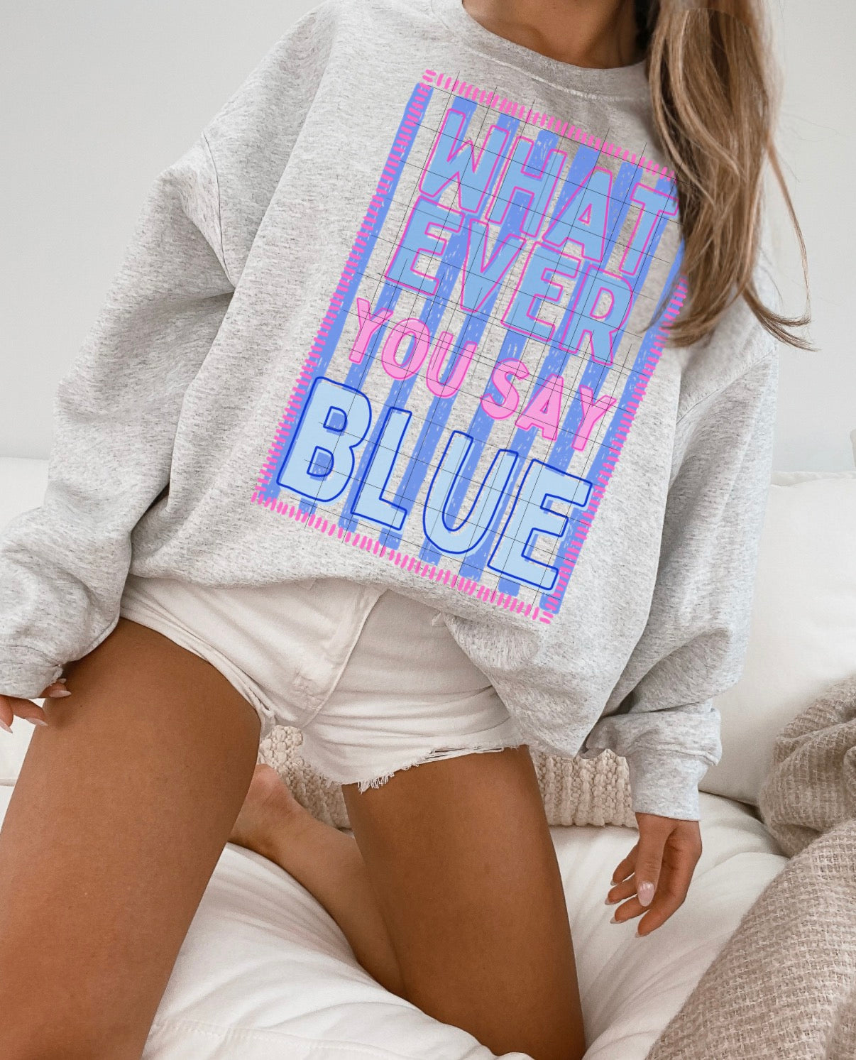 Whatever you say blue PNG
