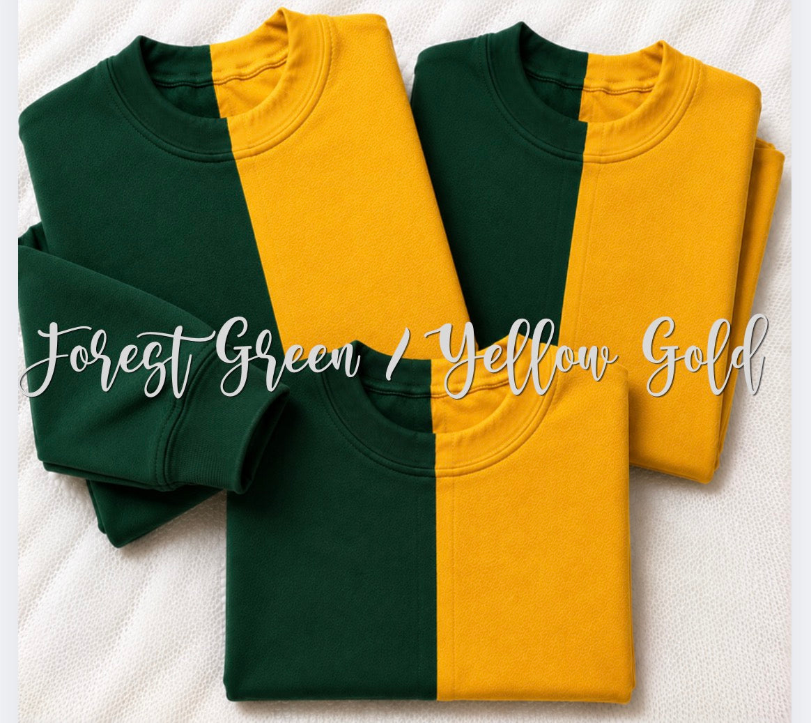 Split Color Crewnecks (WS)