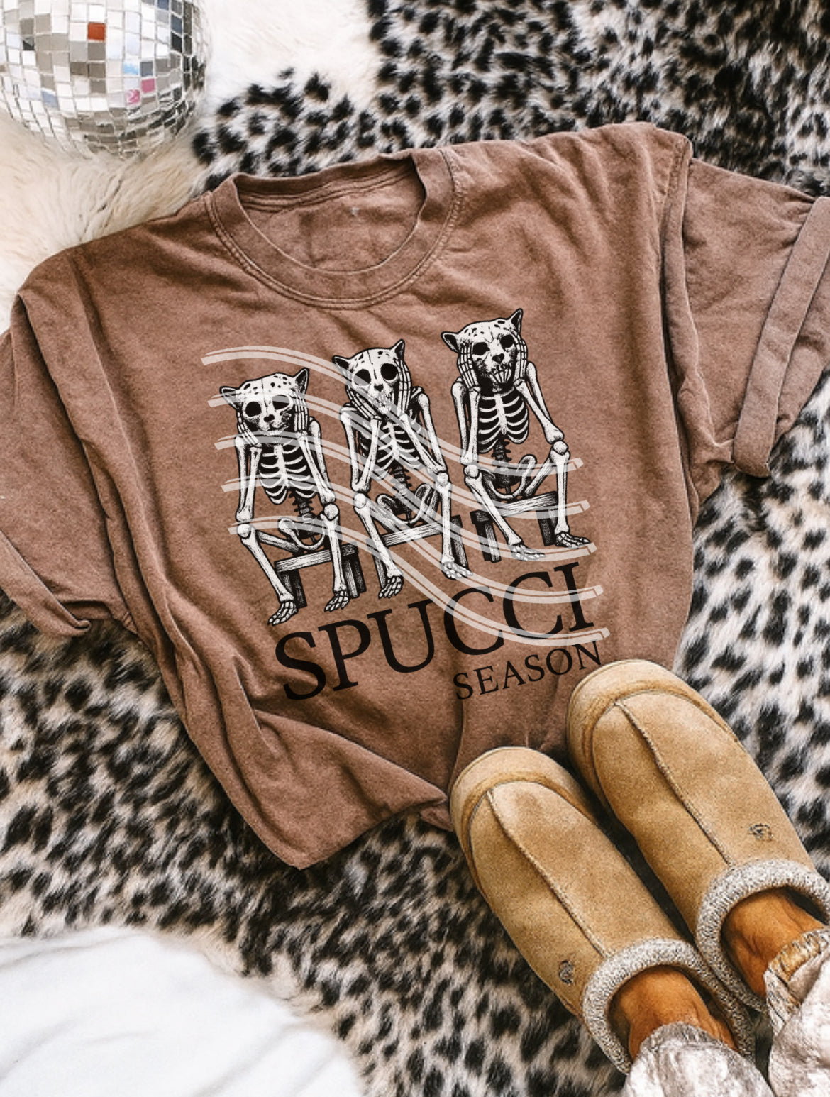 Spooky Cheetah Skelly PNG