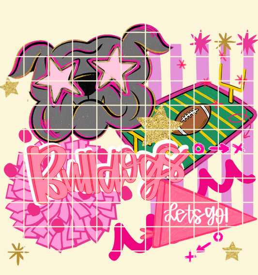 Pink preppy bulldogs