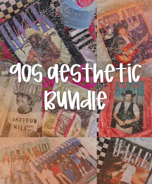 90s Aesthetic Band bundle (33 PNGS)